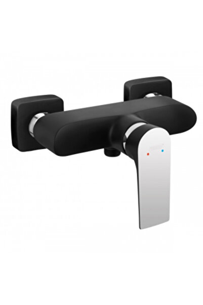 FERRO Pachet 3 in 1 Baterie dus Negru, baterie lavoar Square black - Set Bara Dus 1 Functie COPPA BL