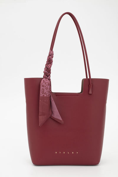 Sisley Women's Shoulder Bag Burgundy - Stone Sly264