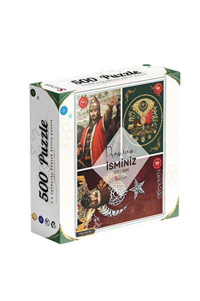 Soi Craft 3 Lü 500 Parça Puzzle Devlet-i Aliyye Kişiye Özel