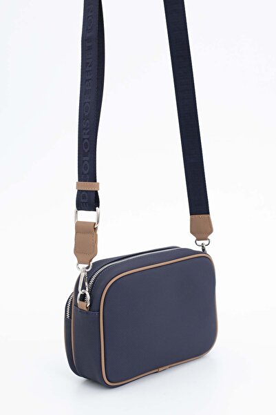 United Colors of Benetton GEANTĂ DE MÂNĂ BENETTON PENTRU FEMEI ALBASTRU MARIN-CAMEL BNT1653