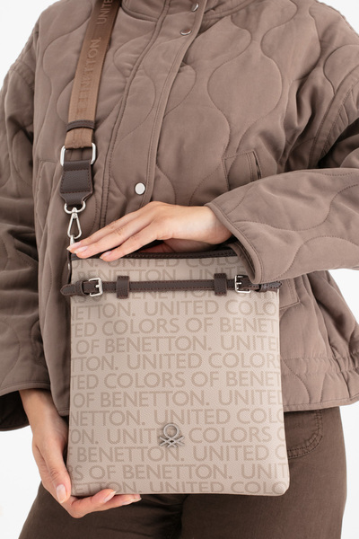 United Colors of Benetton BENETTON KADIN ÇAPRAZ ÇANTA TAŞ-KAHVE BNT1684