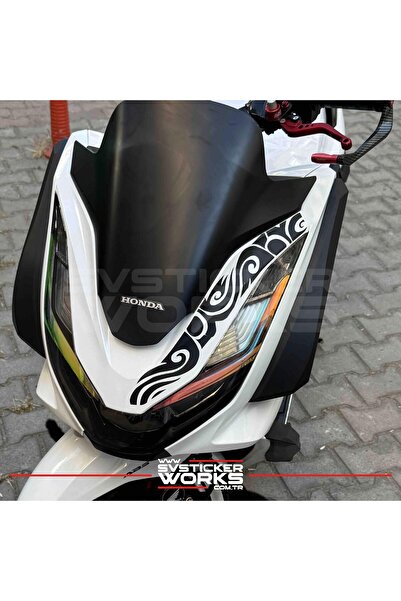 ARONA Honda PCX 2021-2024 Far Üstü Desen Sticker Dekor Etiket Modeli