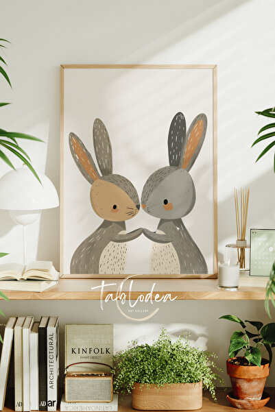 tablodea Iepurași drăguți Decor de perete pentru camera bebelușilor Poster în...