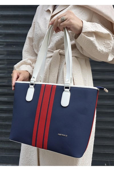 Just Polo Justpolo Women's Large Size 3 Compartment Shoulder Bag