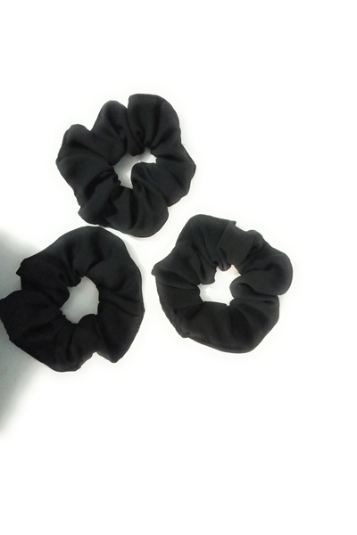 EL YAPIMI Black Fabric Rubber Buckle 3 Pieces