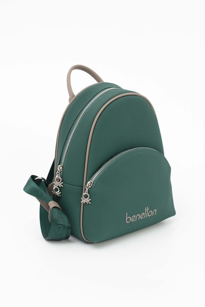 United Colors of Benetton Benetton Women's Backpack Emerald - Dark Stone Bnt1676