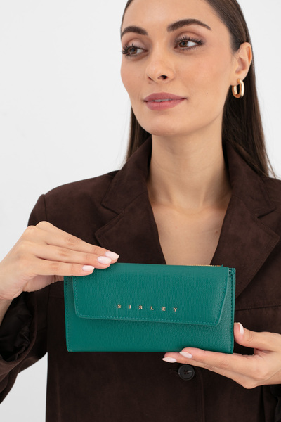 Sisley Women's Wallet Emerald Sly253