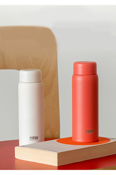 Tyeso Termos Sıcak ve Soğuk İçecek Su Termosu, Paslanmaz Çelik, Taşıması Kolay, Kahve Bardağı, 200ml