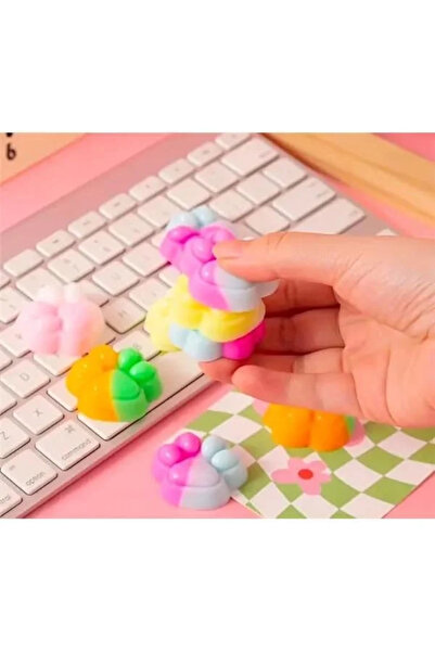 Genel Markalar 6 Adet Sevimli Mini Sukuşi Kedi Patisi Oyuncaklar, Mochi Squishy Yumuşak Kedi Pençesi, Stres