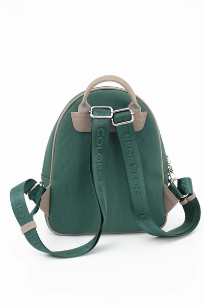 United Colors of Benetton Benetton Women's Backpack Emerald - Dark Stone Bnt1676