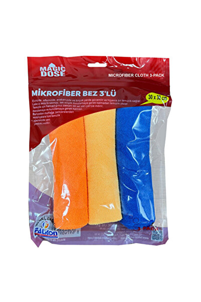Genel Markalar Magic Dose 3'lü Mikrofiber Bez 30x30 FA1-986