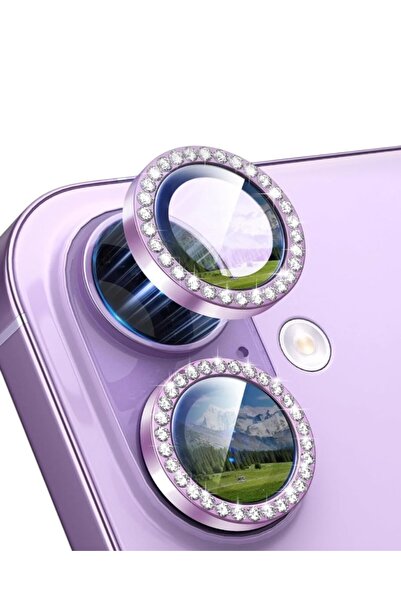 KILIF HOUSE Iphone 17 Uyumlu Parlak Taşlı Kamera Lens Koruyucu