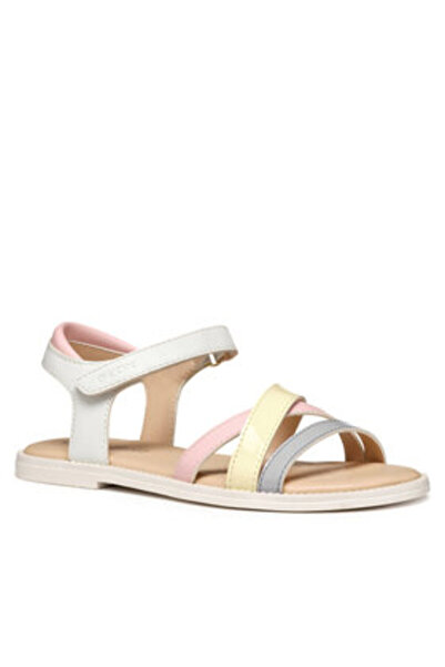 Geox σανδάλια για κορίτσια J5235D-000BC λευκά