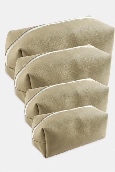 FREEDOM STOREE 4 أكياس مكياج محمولة باليد