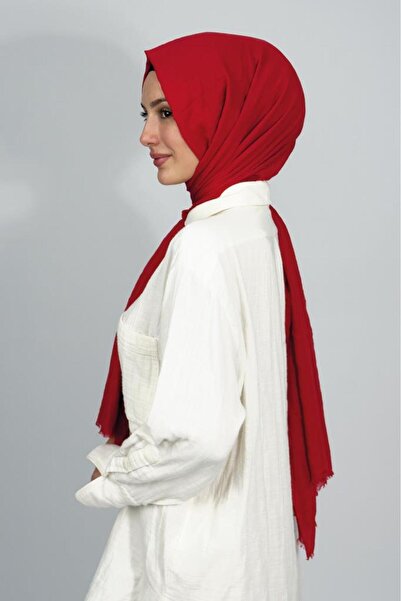 Betimoda Aya Fine Cotton Solid Color Shawl Burgundy