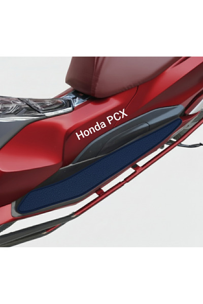 OTOELİT Honda PCX koruyucu halı paspas bant sabitlemeli sağ sol takım mavi re...