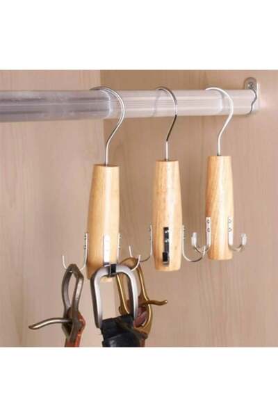 GOTA Scarf and Tie Hanger with 5 Metal Hooks - Organize and Display Accessori...