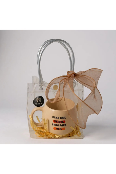 Bohem kutusu Hand Decorated 200 ml Ceramic Mug – Special Design for Coffee & Tea