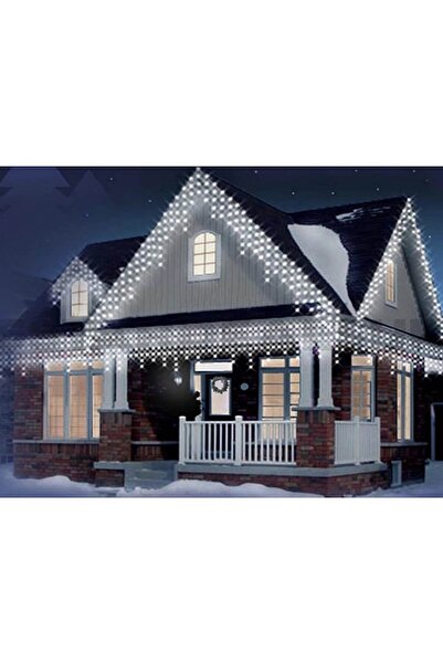 AisHa StoRe OnliNe Christmas Lighting Installation 600 LEDs, 25 m, Icicle Curtain, Cold White