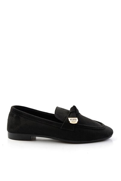 Bambi Siyah Kadın Loafer Ayakkabı K01688011572