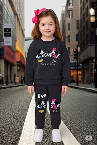 organic kids طقم ملابس علوية وسفلية للفتيات من القطن 100% لموسم الربيع