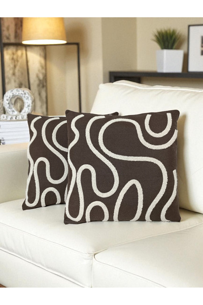 nunuteks evinizi renklendirin Bohemian Style Punch Embroidered Throw Pillow C...