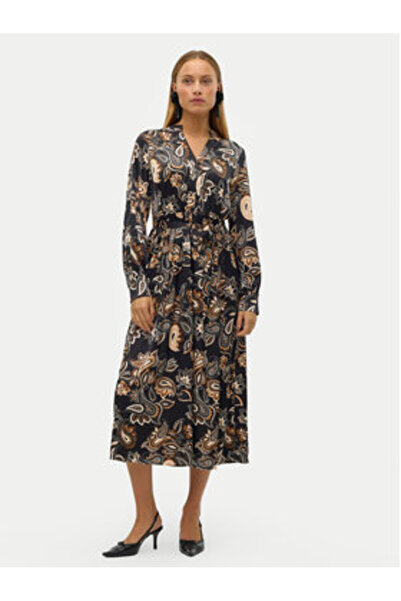 Vero Moda Γυναικείο Φόρεμα-Πουκάμισο 10320742 Μαύρο