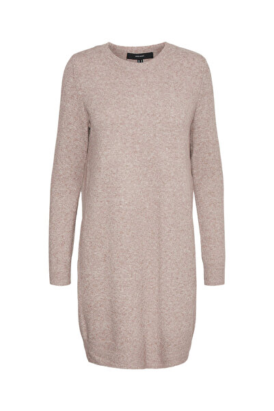 Vero Moda Γυναικείο Πλεκτό Φόρεμα 10215523 Μπεζ