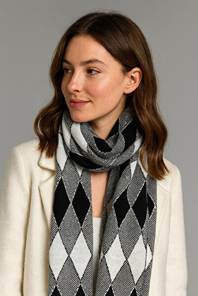 Sebir Moda Baklava Patterned Knitwear Scarf