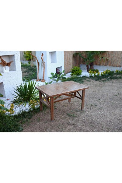 RAWZEN HOME Ahşap Bahçe-Balkon Masası l Dış Mekan Dayanıklı