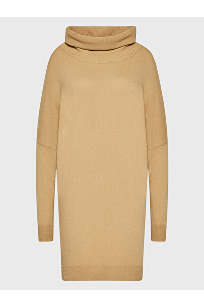 Kontatto kontaktatto Γυναικείο Πλεκτό Φόρεμα 3M7666 Μπεζ