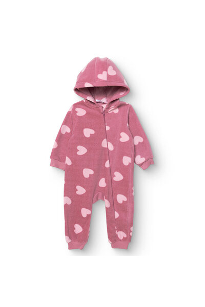 ebebek Hello Baby HelloBaby Kız Bebek Polar Patiksiz Tulum Uzun Kol Lastikli Paça