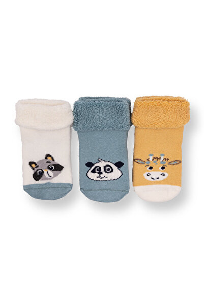 ebebek Hello Baby HelloBaby Erkek Bebek 3lü Havlu Çorap