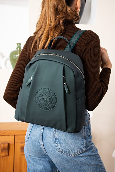 Just Polo Women's Faux Leather Backpack Mrclassic– Stylish, Casual and Suitable for School Use