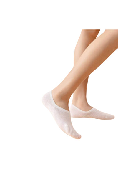 Fstyle Plain white socks, set of 5 pairs