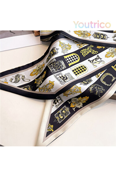 Youtrico Long diagonal scarf 147cm,All seasons,Versatile scarf&neckerchief,ha...