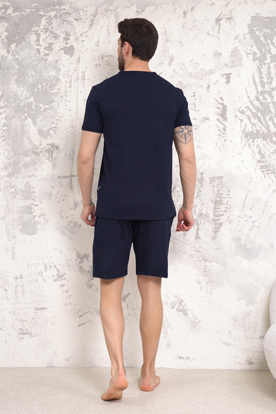 D'S Damat Ds Damat Maschio Cotton Shorts Set Dark Blue