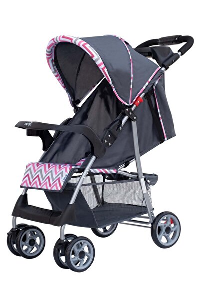 Moon عربة أطفال تريك - قابلة للطي بيد واحدة - وردية اللون