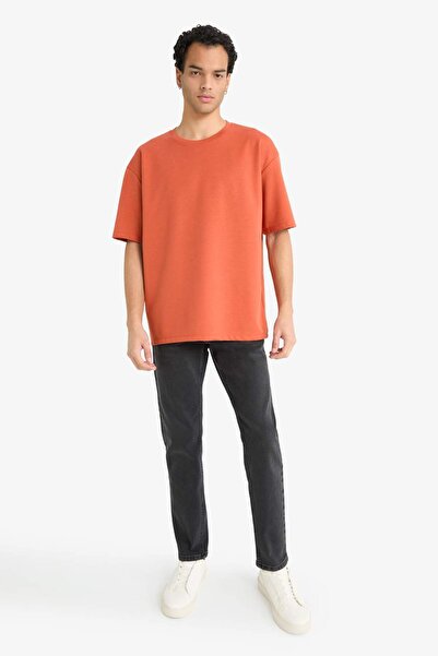 DeFacto Oversize Wide Fit Crew Neck Short Sleeve T-Shirt G1702Ax25Au