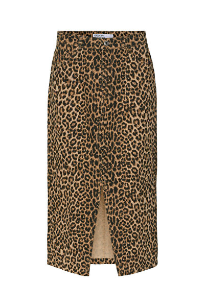 Vero Moda Γυναικεία Φούστα Τζιν 10331065 Καφέ