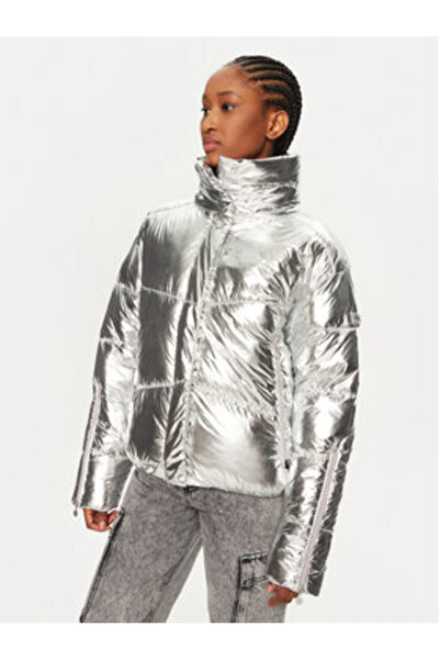 Frieda & Freddies Γυναικείο Μπουφάν Frieda Freddies με Ελαφρύ Στυλ 3743 Ασημί