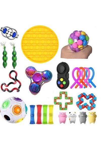 HALAMODO مجموعة ألعاب فيدجيت لتخفيف التوتر الحسي على شكل فقاعات صغيرة بسيطة م...
