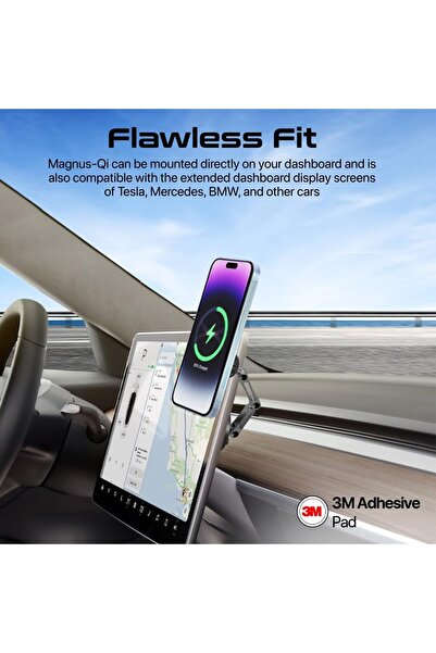 Generic Ultra Fast 15W MagSafe Magnetic Wireless Car Charger Triaxial Phone Holder