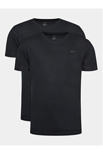 Gant Σετ 2 ανδρικών μπλουζών 900002008 Μαύρο