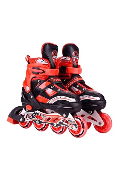 HALAMODO حذاء تزلج رياضي لامع أنيق مزود بعجلات ونعل برق مع ضوء فلاش LED