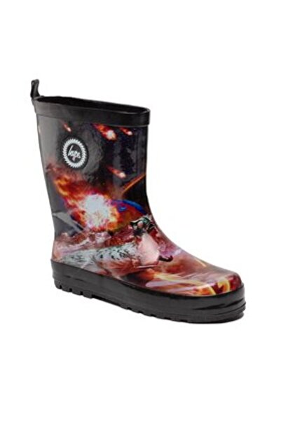 Hype μπότες από καουτσούκ για αγόρια YVLR-735 μαύρες