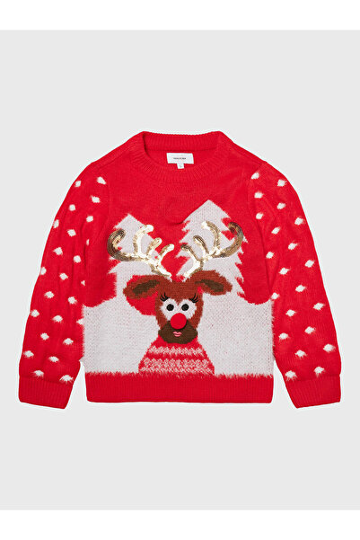 Vero Moda Girl Πουλόβερ για κορίτσια 10272446 Κόκκινο