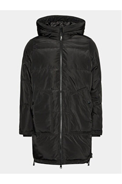 Veromoda Curve Γυναικείο Μπουφάν Vero Moda Curve με Πούπουλα 10276391 Μαύρο