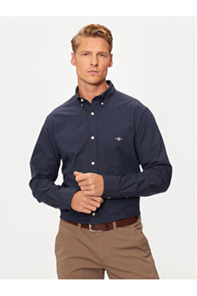 Gant Ανδρικό Πουκάμισο 3240160 Μπλε Ναυτικό