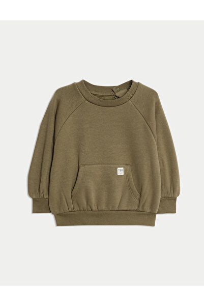 Marks & Spencer Pamuk Karışımlı Sweatshirt (0–3 Yaş)